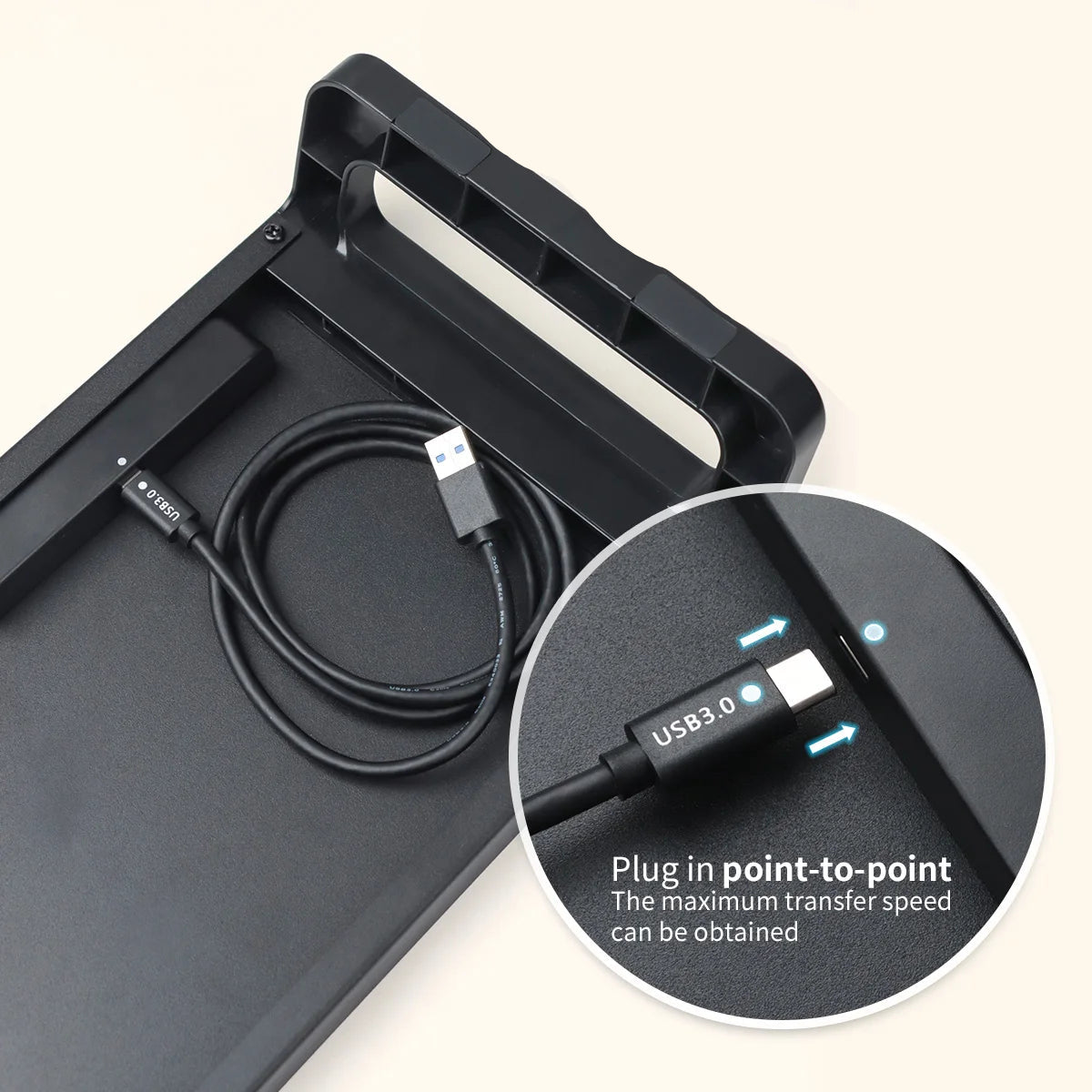 Support moniteur avec USB 3.0
