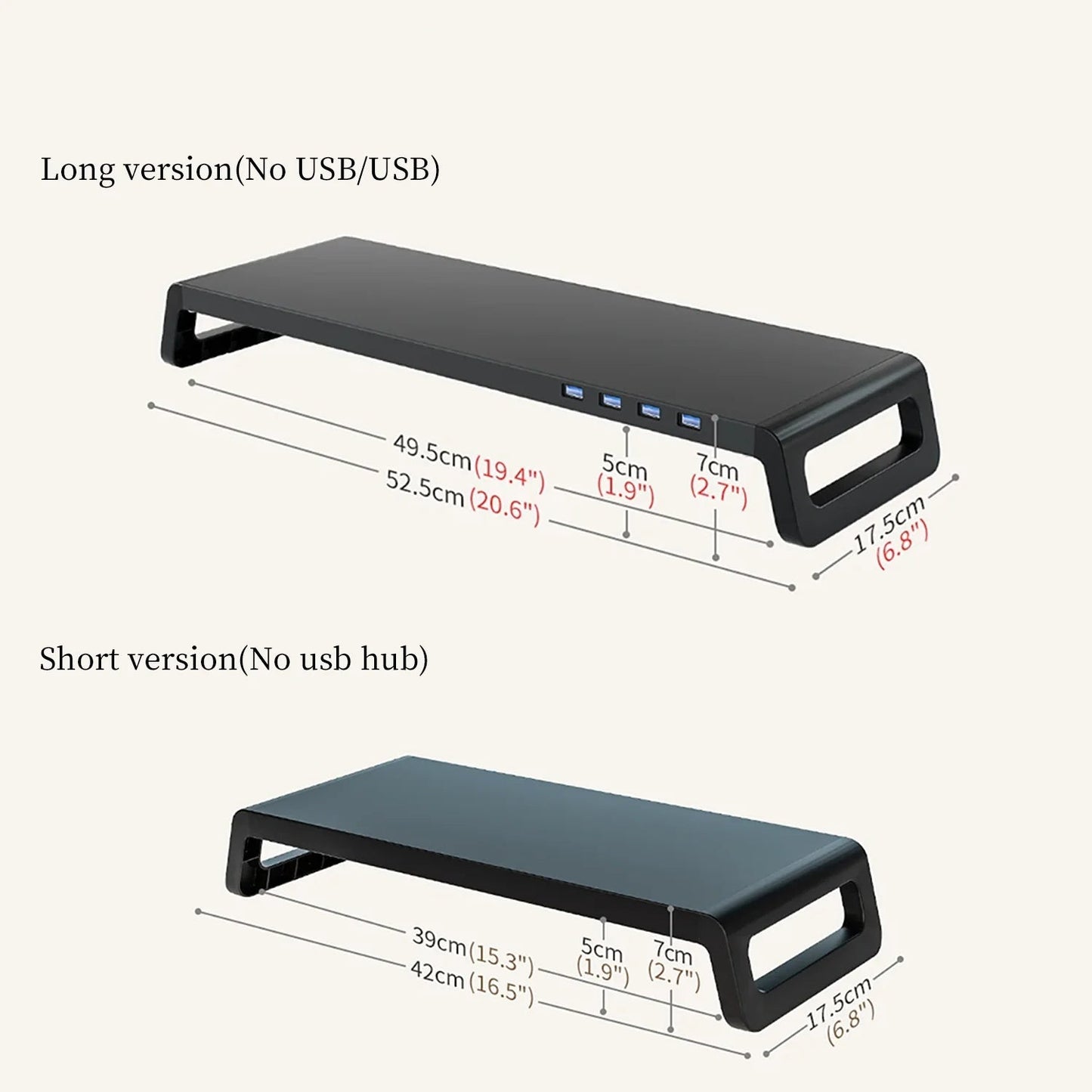 Support moniteur avec USB 3.0