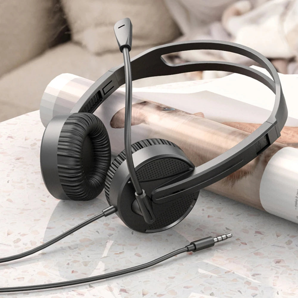 Casque filaire avec micro réglable